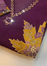 Wine Purple Designer Salwar Suit - Image 3