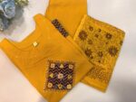 Mustard Yellow Designer Salwar Suit Material