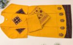 Mustard Yellow Designer Salwar Suit Material - Image 3