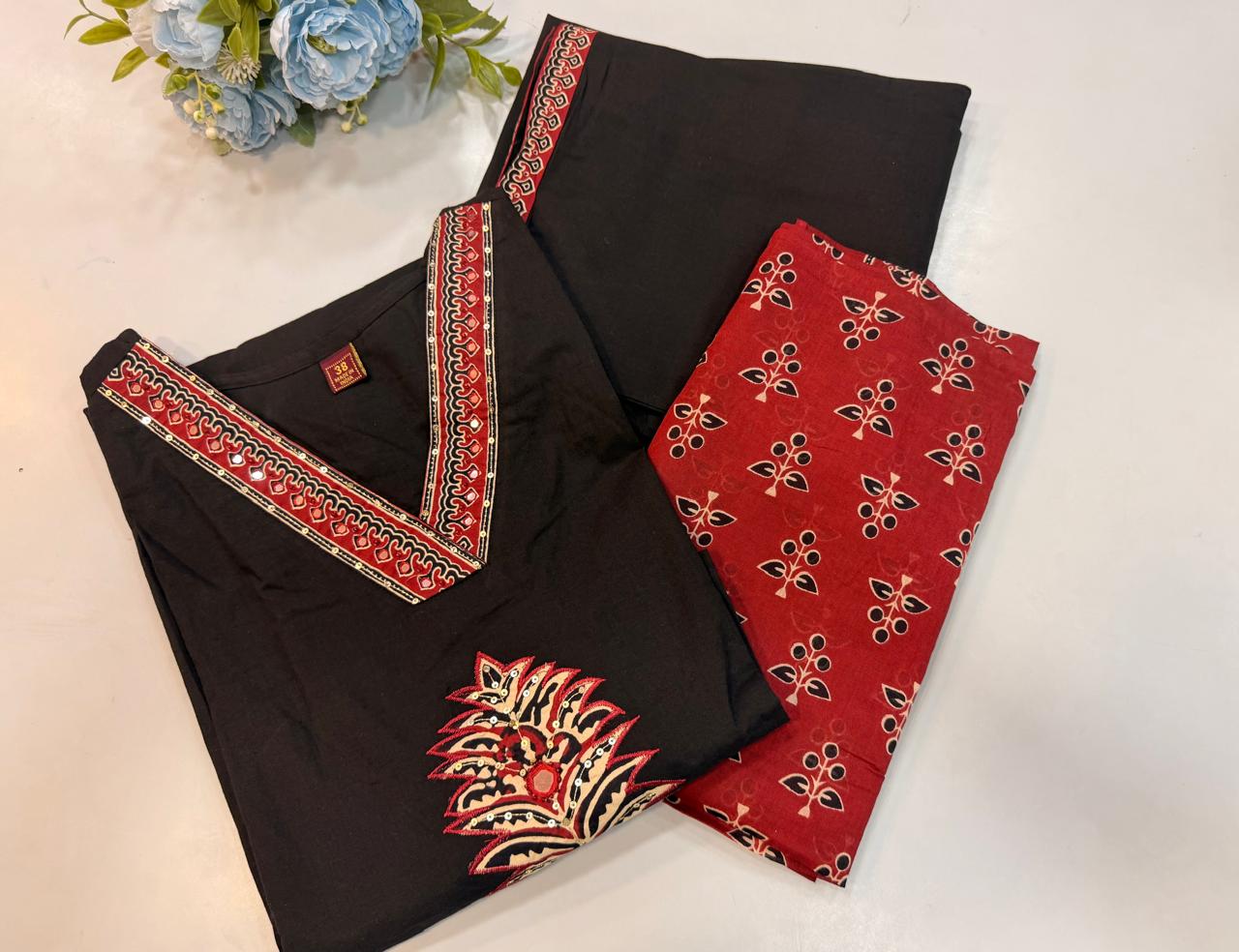 WhatsApp Image 2026-06-13 at 11.00.37 PM Women's Unstitched Salwar Suit Set - Image 1