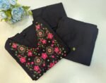 Black Floral Embroidered 3PC Set