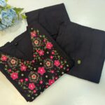 Black Floral Embroidered 3PC Set