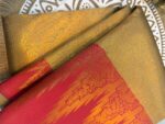 Pink Kanjivaram Silk Saree with Rich Golden Zari Pallu - Image 2
