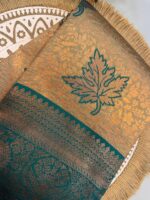 Turquoise Blue Kanjivaram Silk Saree with Silver Zari Weaving - Image 3