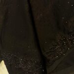 Black Designer Organza Saree with Black Beads & Sequins Embroidery