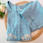 Sky Blue Embroidered Kurta Set