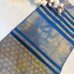 Royal Blue Golden Zari Saree